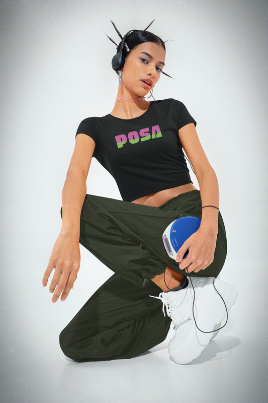 POSA Jeepney Signage-inspired Cropped Tee (Crop Top)