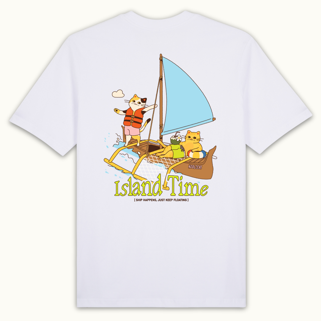 Buhay Isla - Pinoy Summer Island Vibes Cat Shirt (Classic Tee)