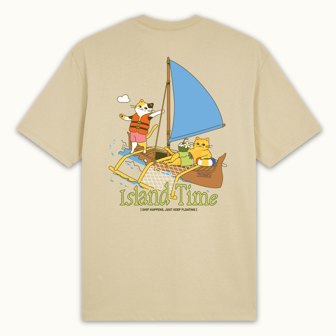 Buhay Isla - Pinoy Summer Island Vibes Cat Shirt (Classic Tee)