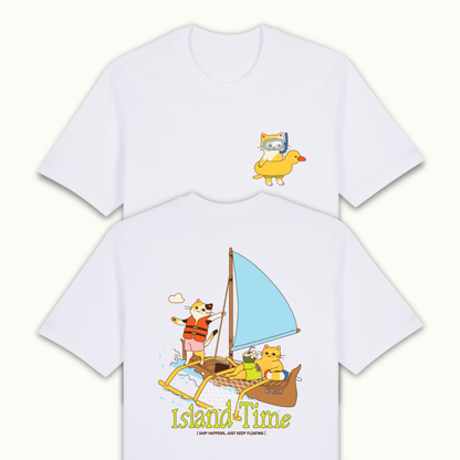 Buhay Isla - Pinoy Summer Island Vibes Cat Shirt (Classic Tee)