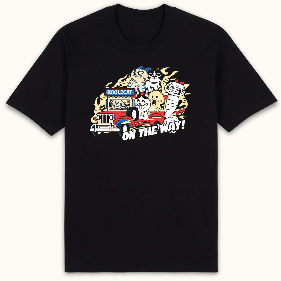 Biyaheng Langit - Pinoy Jeepney Ride x Cat Shirt (Premium Tee)
