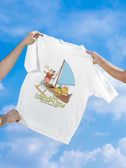 Buhay Isla - Pinoy Summer Island Vibes Cat Shirt (Classic Tee)